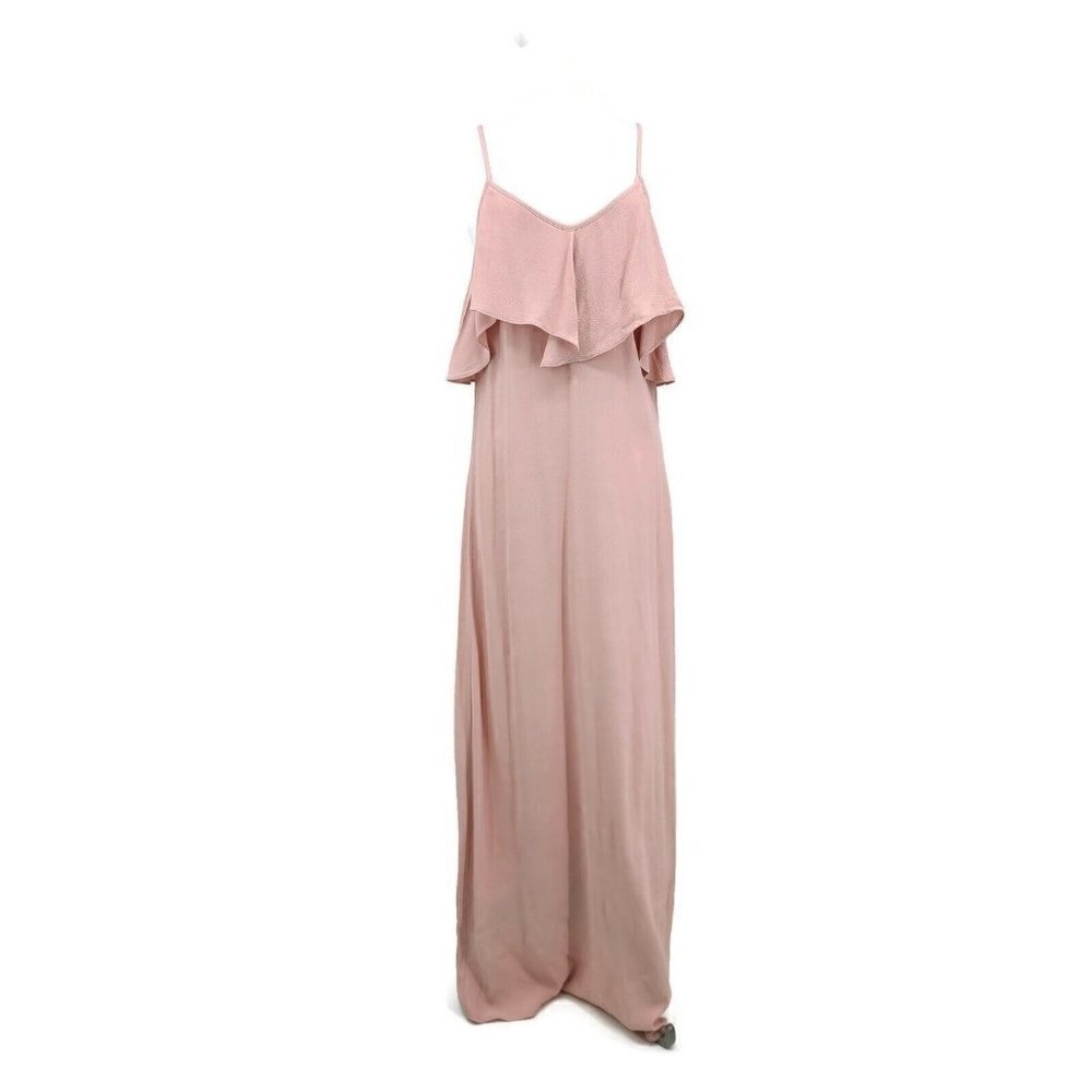 New Flynn Skye Dreamy Maxi Dress Womens S Rayon Dusty Rose Solid Pink